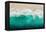 Teal Ocean Waves From Above I-Maggie Olsen-Framed Stretched Canvas