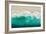 Teal Ocean Waves From Above I-Maggie Olsen-Framed Art Print