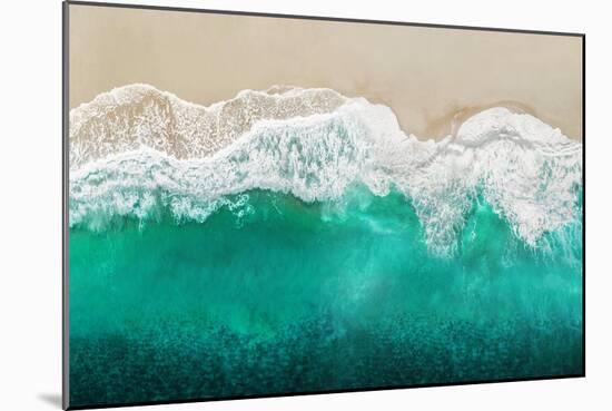 Teal Ocean Waves From Above I-Maggie Olsen-Mounted Art Print