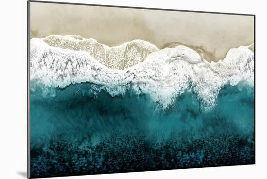 Teal Ocean Waves From Above II-Maggie Olsen-Mounted Art Print