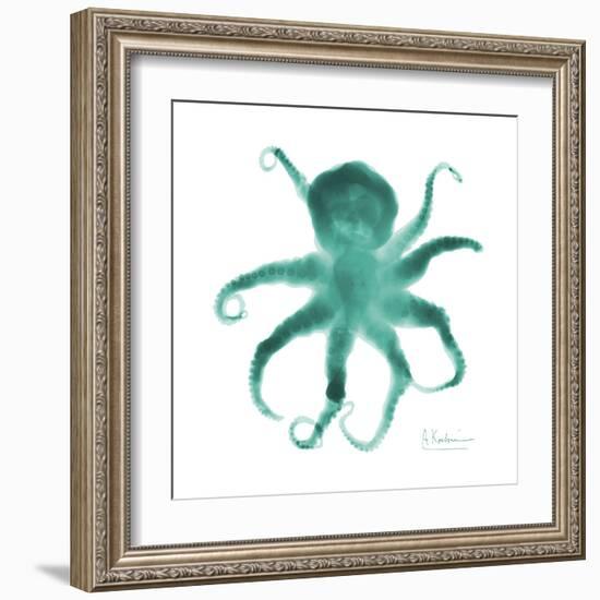 Teal Octopus-Albert Koetsier-Framed Art Print