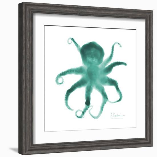 Teal Octopus-Albert Koetsier-Framed Art Print