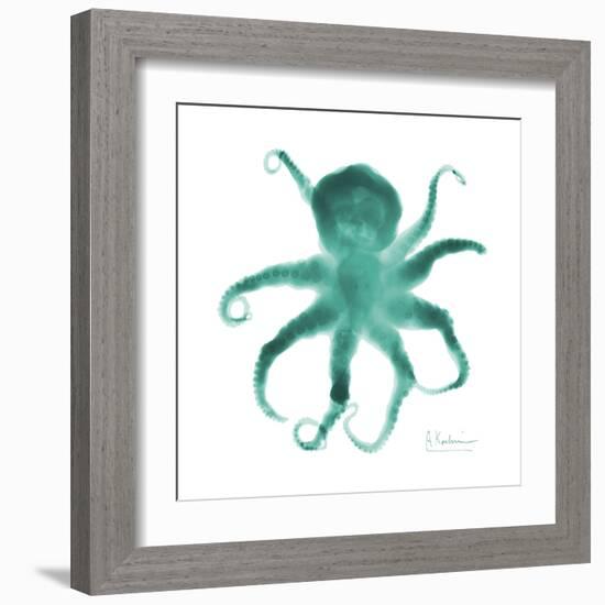 Teal Octopus-Albert Koetsier-Framed Art Print