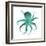 Teal Octopus-Albert Koetsier-Framed Art Print