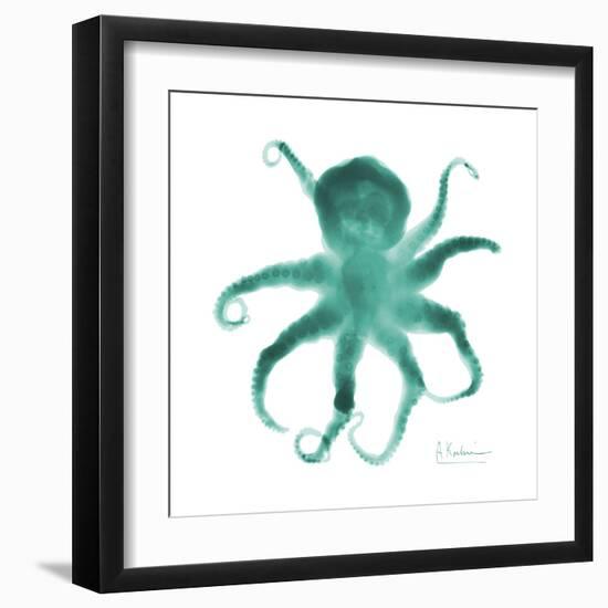 Teal Octopus-Albert Koetsier-Framed Art Print