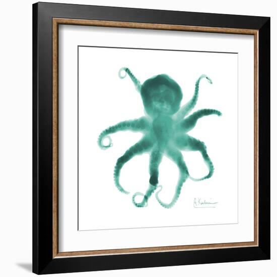 Teal Octopus-Albert Koetsier-Framed Art Print