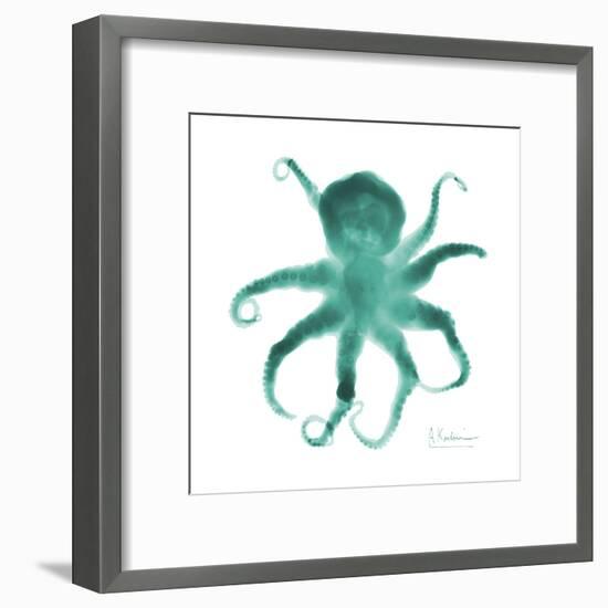 Teal Octopus-Albert Koetsier-Framed Art Print