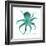 Teal Octopus-Albert Koetsier-Framed Art Print