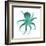 Teal Octopus-Albert Koetsier-Framed Art Print