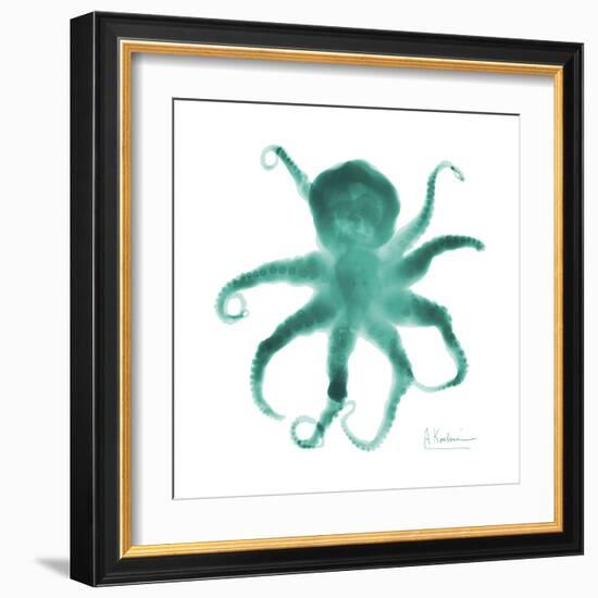 Teal Octopus-Albert Koetsier-Framed Art Print