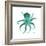 Teal Octopus-Albert Koetsier-Framed Premium Giclee Print