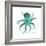 Teal Octopus-Albert Koetsier-Framed Premium Giclee Print