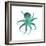 Teal Octopus-Albert Koetsier-Framed Premium Giclee Print