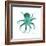 Teal Octopus-Albert Koetsier-Framed Premium Giclee Print