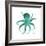 Teal Octopus-Albert Koetsier-Framed Premium Giclee Print