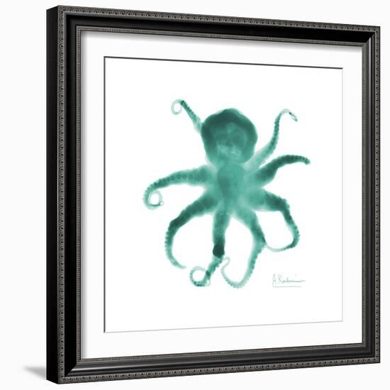 Teal Octopus-Albert Koetsier-Framed Premium Giclee Print