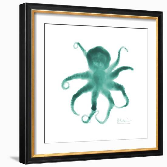 Teal Octopus-Albert Koetsier-Framed Premium Giclee Print