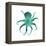 Teal Octopus-Albert Koetsier-Framed Stretched Canvas