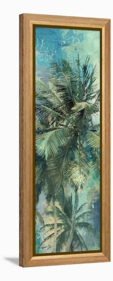 Teal Palm Triptych I-Eric Yang-Framed Stretched Canvas