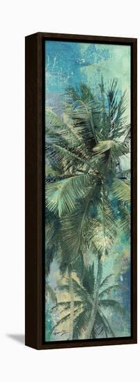 Teal Palm Triptych I-Eric Yang-Framed Stretched Canvas