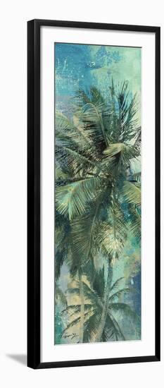 Teal Palm Triptych I-Eric Yang-Framed Art Print