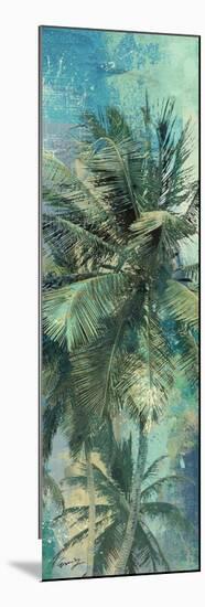 Teal Palm Triptych I-Eric Yang-Mounted Art Print