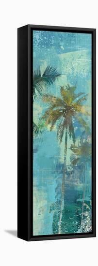 Teal Palm Triptych III-Eric Yang-Framed Stretched Canvas