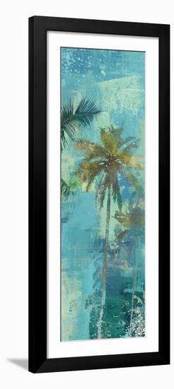 Teal Palm Triptych III-Eric Yang-Framed Art Print