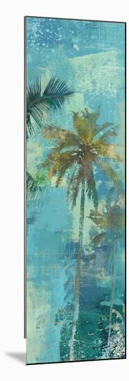 Teal Palm Triptych III-Eric Yang-Mounted Art Print