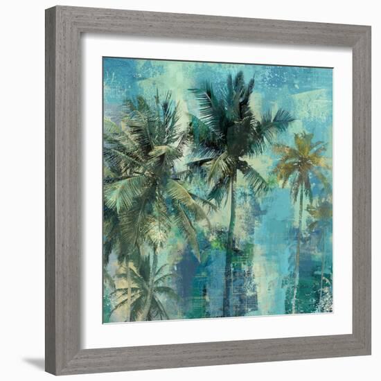 Teal Palms-Eric Yang-Framed Art Print