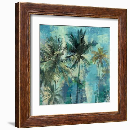 Teal Palms-Eric Yang-Framed Art Print