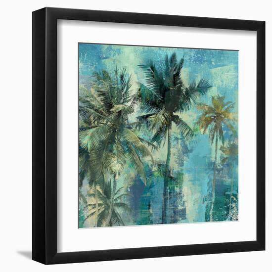 Teal Palms-Eric Yang-Framed Art Print