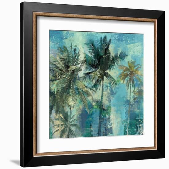 Teal Palms-Eric Yang-Framed Art Print