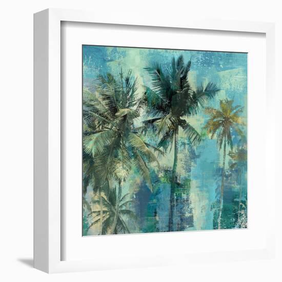 Teal Palms-Eric Yang-Framed Art Print