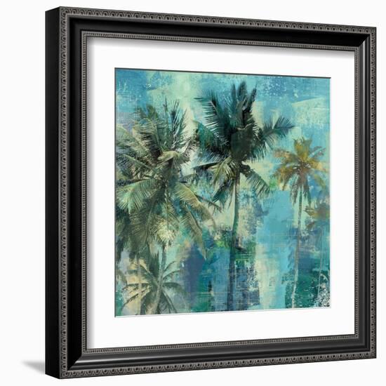 Teal Palms-Eric Yang-Framed Art Print