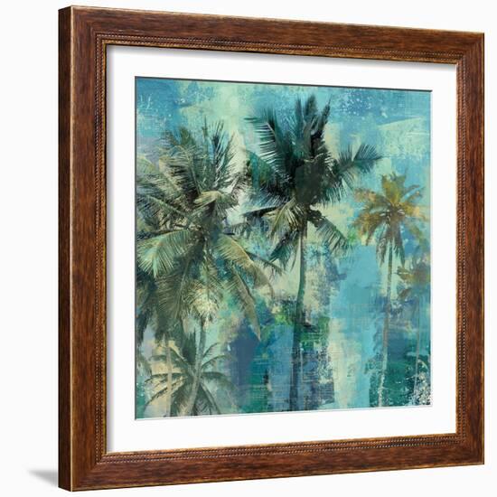 Teal Palms-Eric Yang-Framed Art Print