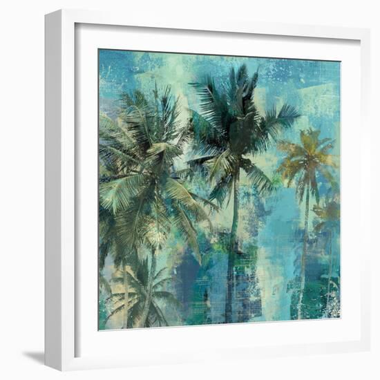 Teal Palms-Eric Yang-Framed Art Print