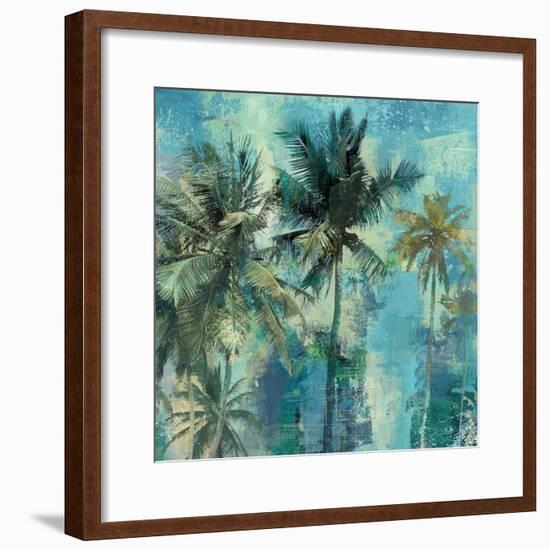 Teal Palms-Eric Yang-Framed Art Print