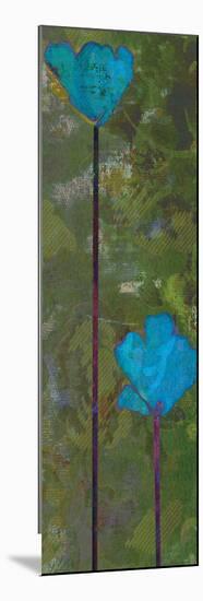 Teal Poppies III-Ricki Mountain-Mounted Art Print