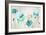 Teal Poppies on Wood-Lanie Loreth-Framed Premium Giclee Print