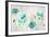 Teal Poppies on Wood-Lanie Loreth-Framed Art Print