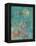 Teal Rose Garden II-Jennifer Goldberger-Framed Stretched Canvas