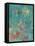 Teal Rose Garden II-Jennifer Goldberger-Framed Stretched Canvas