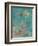 Teal Rose Garden II-Jennifer Goldberger-Framed Art Print