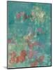 Teal Rose Garden II-Jennifer Goldberger-Mounted Art Print