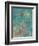 Teal Rose Garden II-Jennifer Goldberger-Framed Art Print