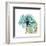 Teal Rose Green-Albert Koetsier-Framed Art Print