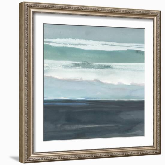 Teal Sea I-Rob Delamater-Framed Art Print