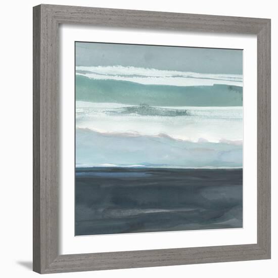 Teal Sea I-Rob Delamater-Framed Art Print