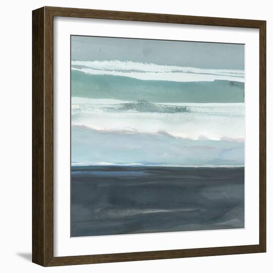 Teal Sea I-Rob Delamater-Framed Art Print